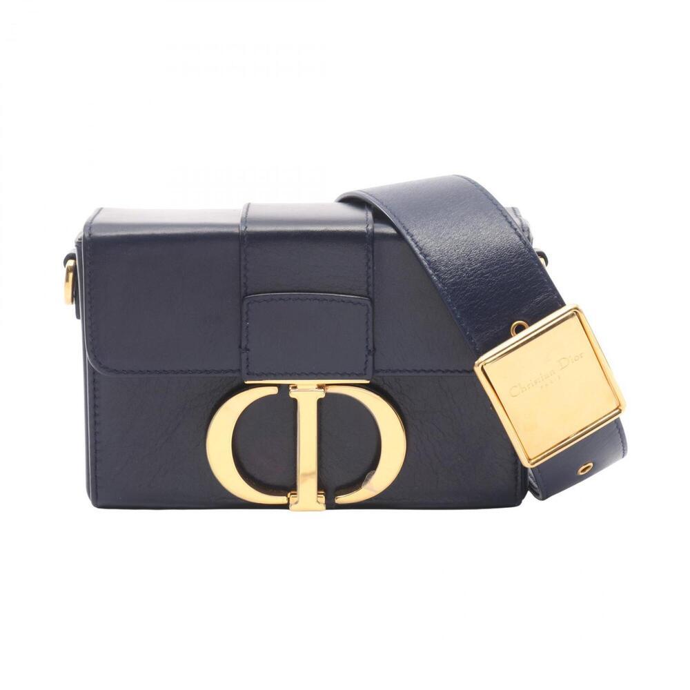 CHRISTIAN DIOR Blue Leather Shoulder Bag - Picture 1 of 10